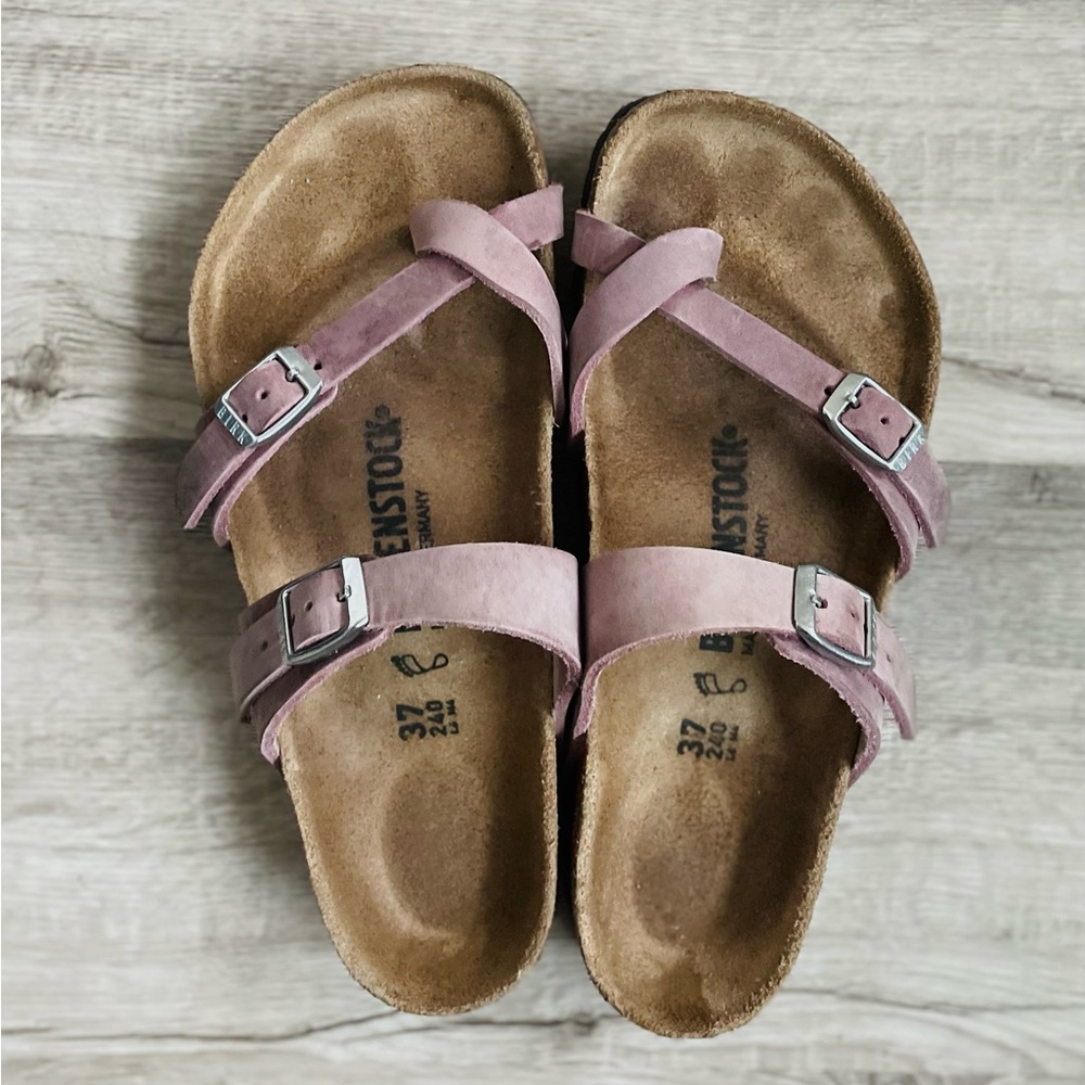 Birkenstock Mayari Leather Sandals (Lavender) 37/6.5